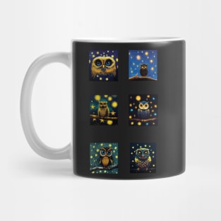 Owls in the Night Sticker Pack Mug